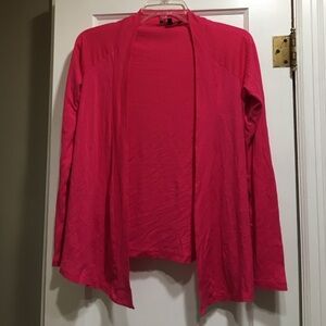 XS Express Hot Pink Open Front Fly Away Cardigan